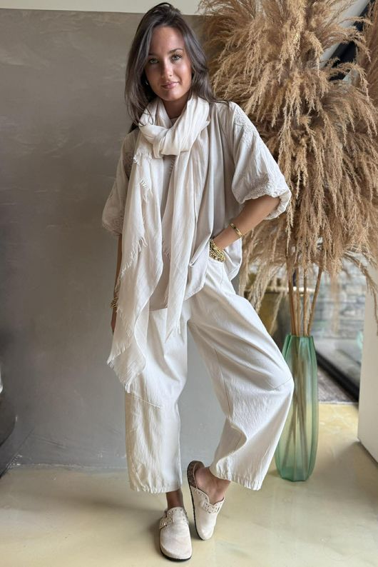 Atik Bubble Sleeve Top Calico /12=